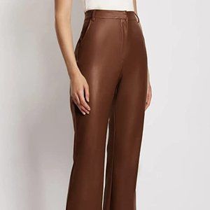 Brown Faux Leather Pants (NEW!)